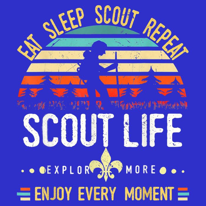 Eat Sleep Scout Repeat Vintage Scouting Scout Life Sweatshirt
