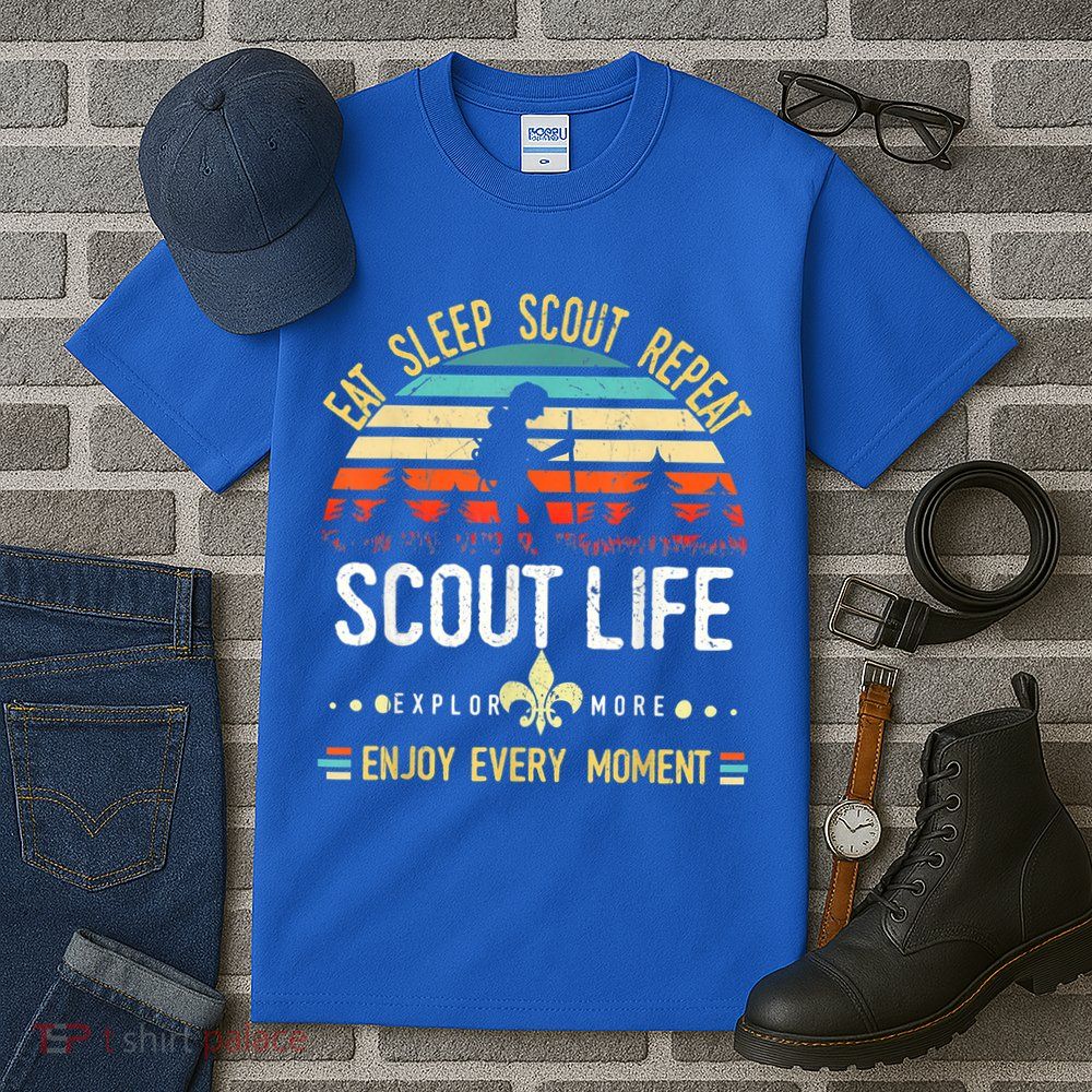 Eat Sleep Scout Repeat Vintage Scouting Scout Life Tall T-Shirt