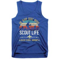 Eat Sleep Scout Repeat Vintage Scouting Scout Life Tank Top