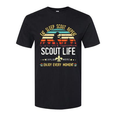 Eat Sleep Scout Repeat Vintage Scouting Scout Life Softstyle® CVC T-Shirt