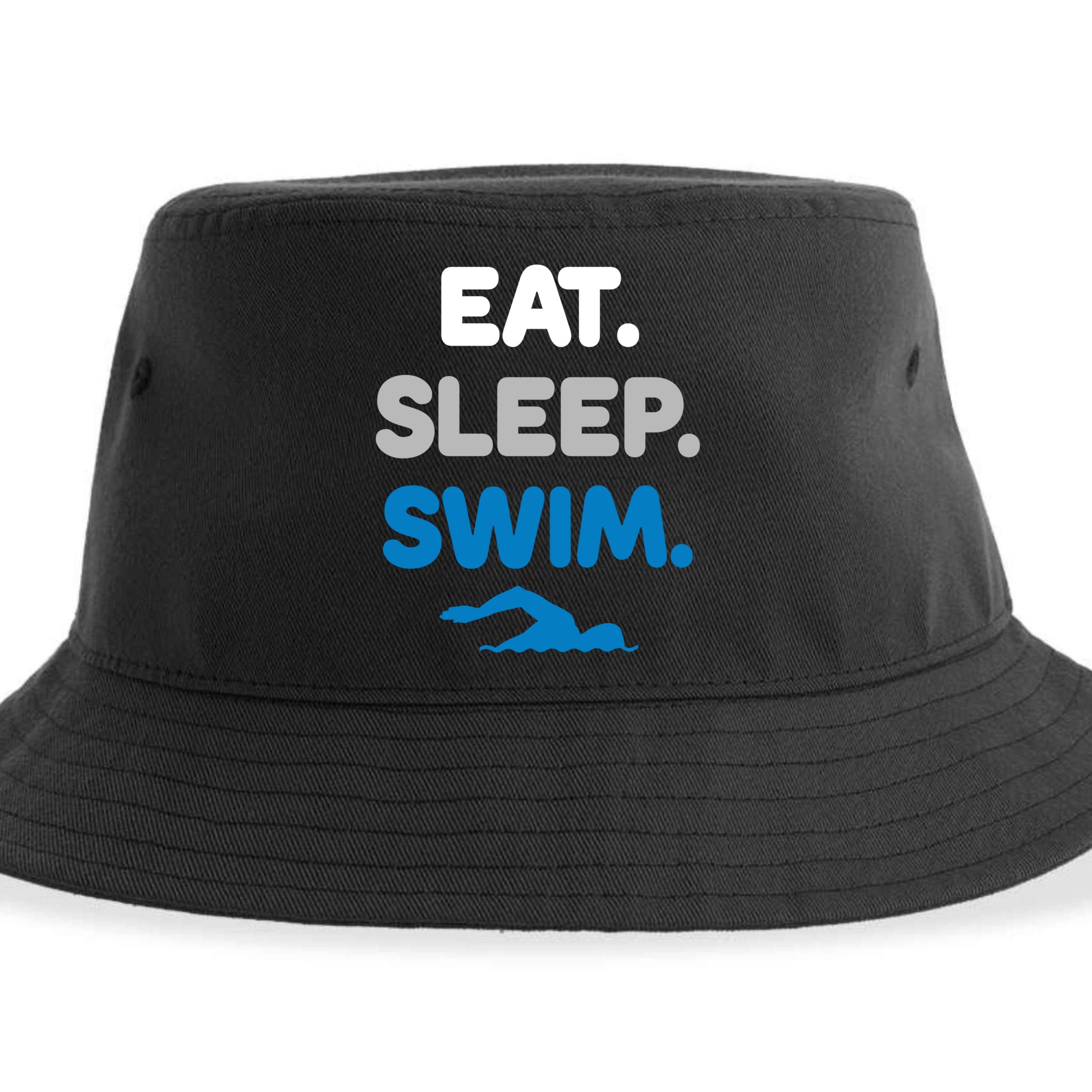 Eat Sleep Swim Swimming Sports Swimmer Athlete Gift Sustainable Bucket Hat