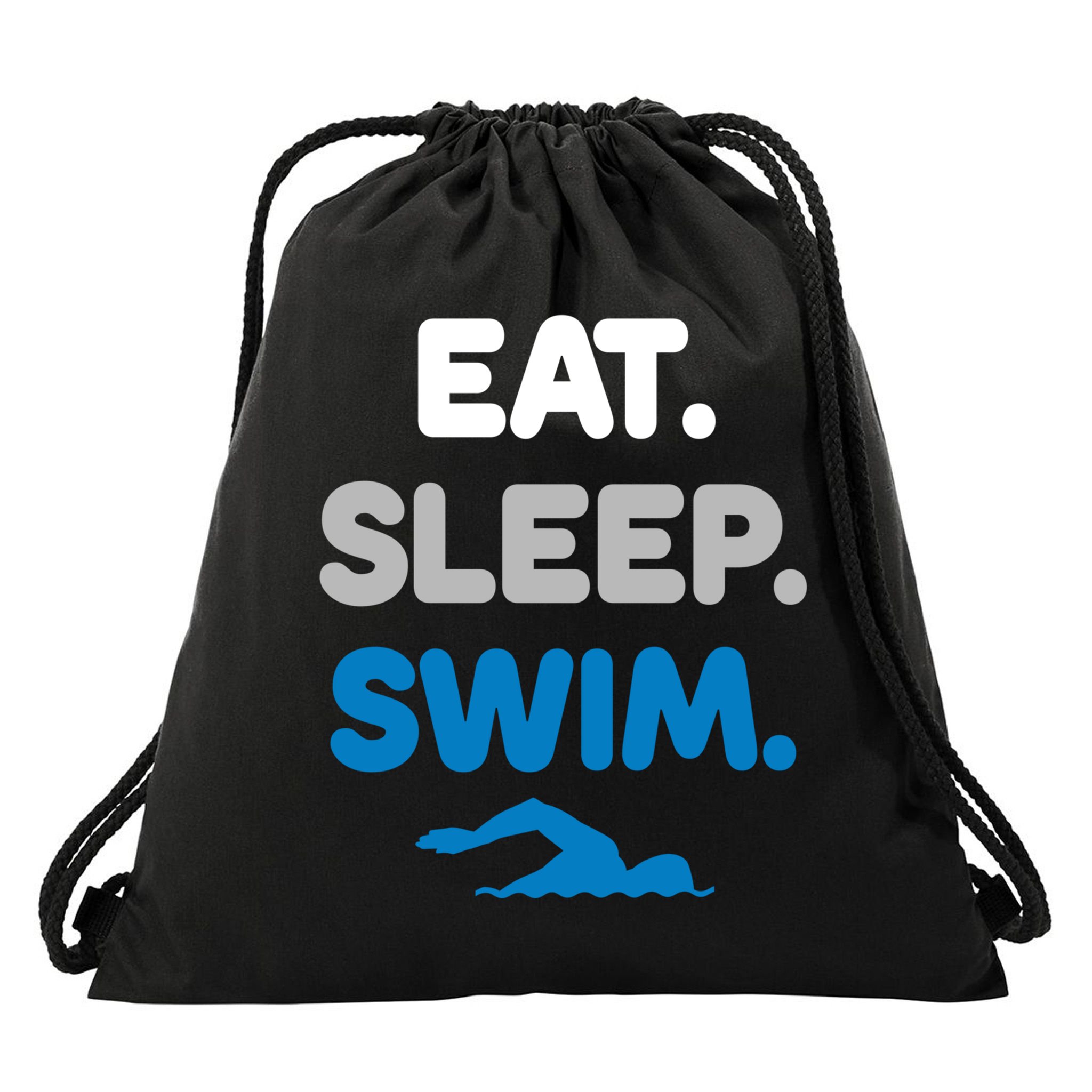 Eat Sleep Swim Swimming Sports Swimmer Athlete Gift Drawstring Bag