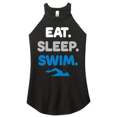 Eat Sleep Swim Swimming Sports Swimmer Athlete Gift Women's Perfect Tri Rocker Tank