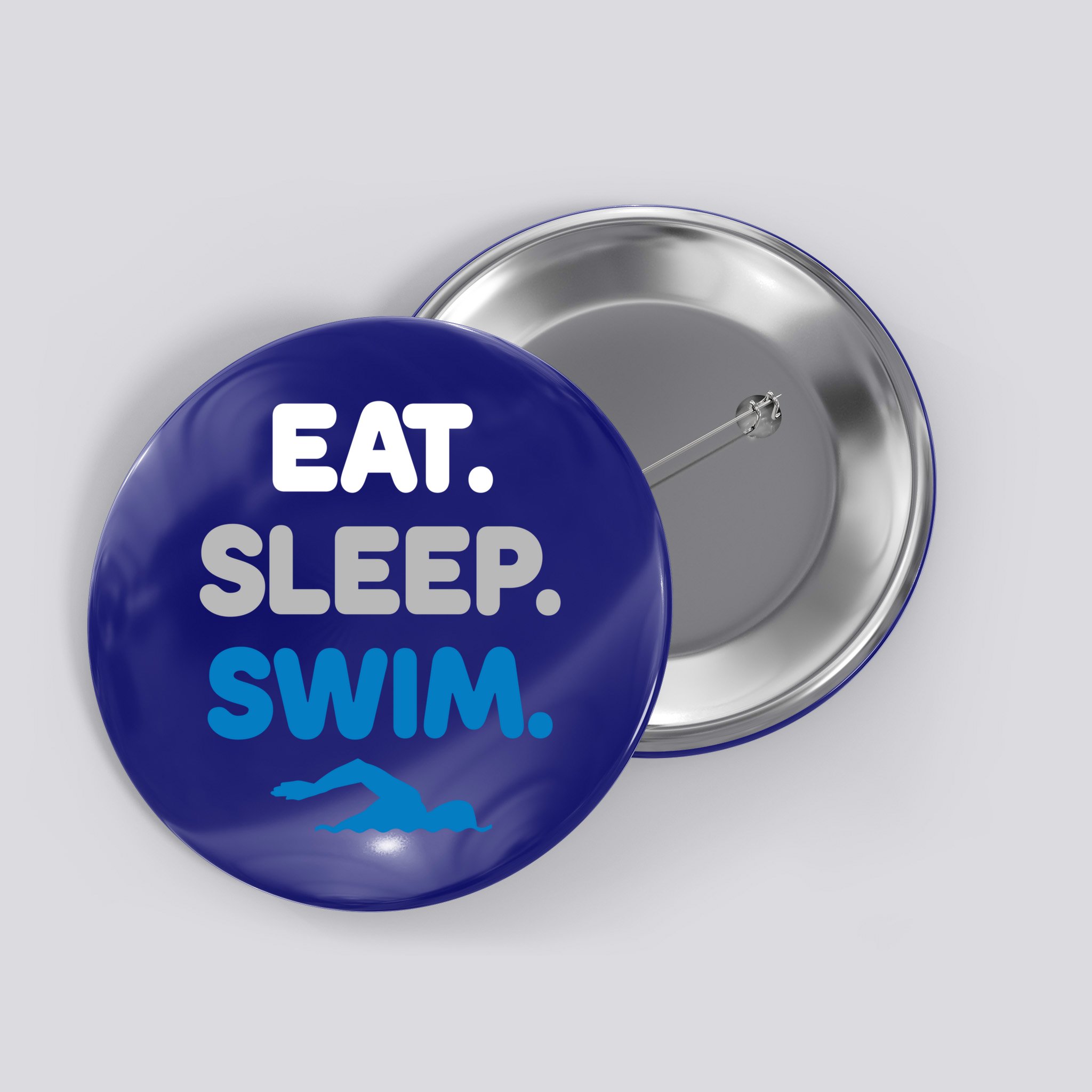 Eat Sleep Swim Swimming Sports Swimmer Athlete Gift Button
