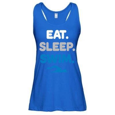 Eat Sleep Swim Swimming Sports Swimmer Athlete Gift Ladies Essential Flowy Tank