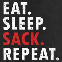 Eat Sleep Sack Repeat Football Player Defense Golf Towel