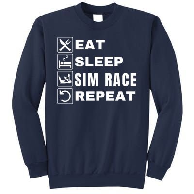 Eat Sleep Sim Race Repeat Sim Racer Car Racing Sim Racing Funny Gaming Esport Sweatshirt