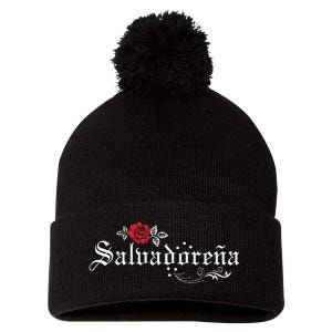 El Salvador SalvadoreñA Pom Pom 12in Knit Beanie