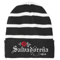 El Salvador SalvadoreñA Striped Beanie with Solid Band