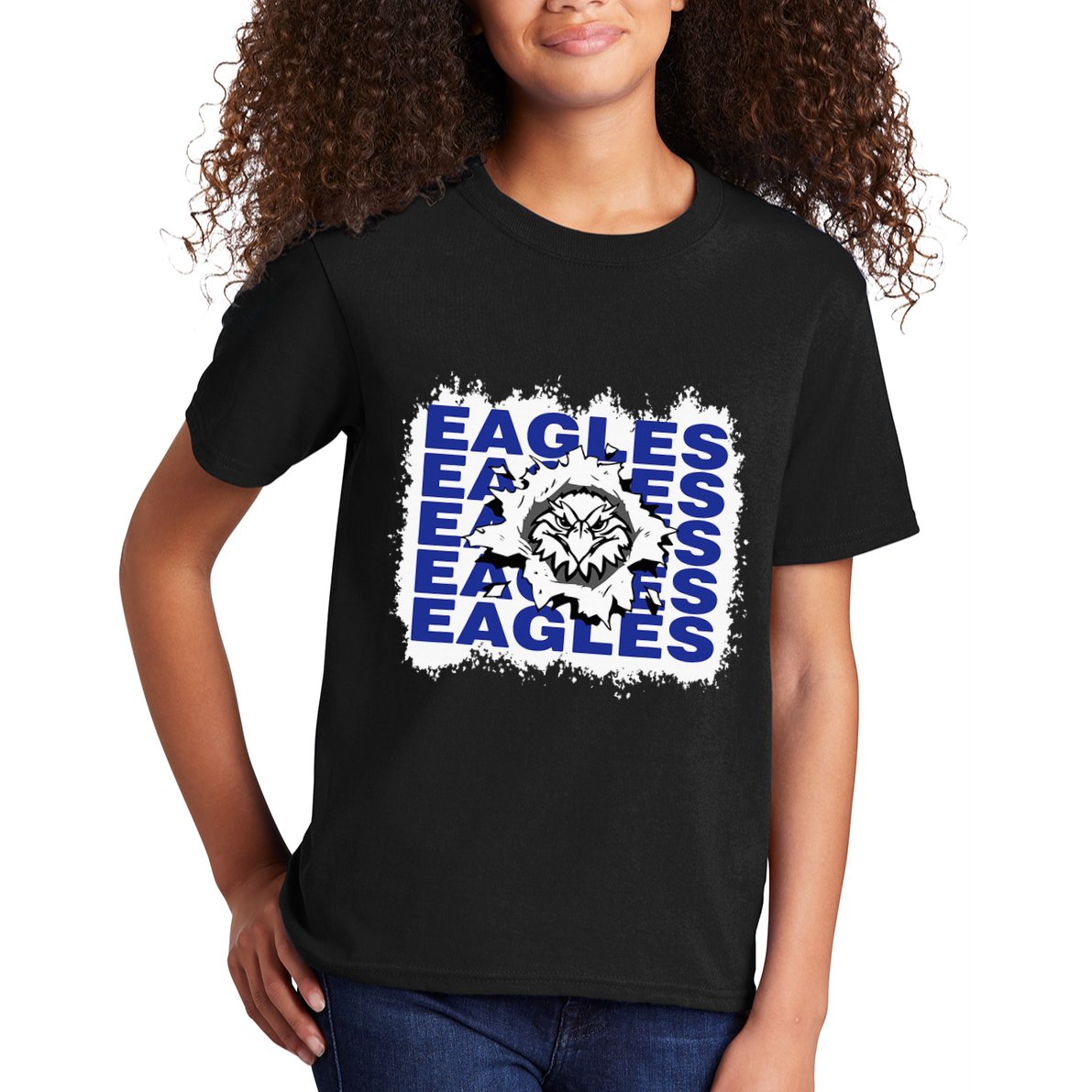 Eagles School Sports Fan Team Spirit Kids T-Shirt