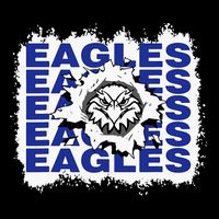 Eagles School Sports Fan Team Spirit Kids T-Shirt