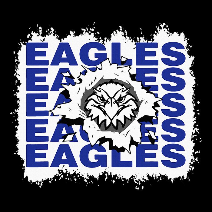 Eagles School Sports Fan Team Spirit Kids T-Shirt