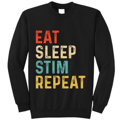 Eat Sleep Stim Repeat Autism Awareness Sweatshirt