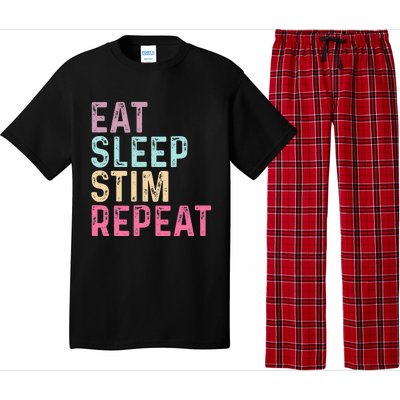 Eat Sleep Stim Repeat Autism Awareness Pajama Set