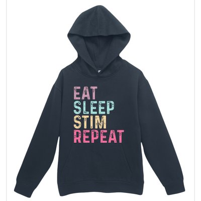 Eat Sleep Stim Repeat Autism Awareness Urban Pullover Hoodie