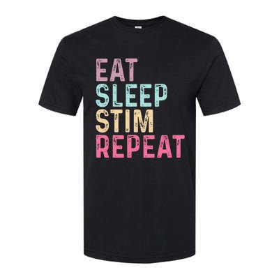 Eat Sleep Stim Repeat Autism Awareness Softstyle CVC T-Shirt