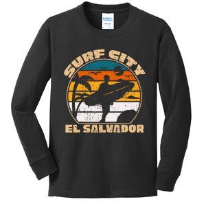 El Salvador Salvadorean Gifts El Salvadoran Roots Kids Long Sleeve Shirt