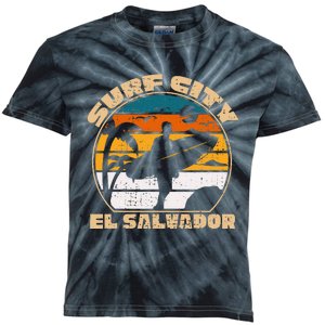 El Salvador Salvadorean Gifts El Salvadoran Roots Kids Tie-Dye T-Shirt