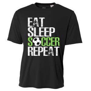 Eat Sleep Soccer Repeat Cool Sport Player Gift Cooling Performance Crew T-Shirt