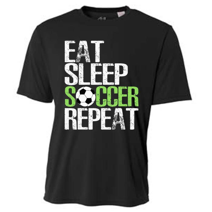 Eat Sleep Soccer Repeat Cool Sport Player Gift Cooling Performance Crew T-Shirt