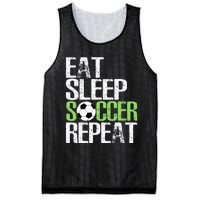 Eat Sleep Soccer Repeat Cool Sport Player Gift Mesh Reversible Basketball Jersey Tank