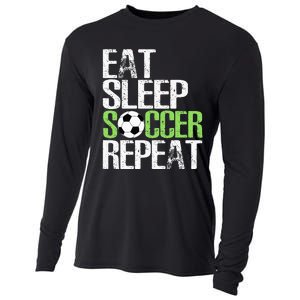 Eat Sleep Soccer Repeat Cool Sport Player Gift Cooling Performance Long Sleeve Crew