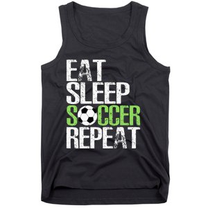 Eat Sleep Soccer Repeat Cool Sport Player Gift Tank Top