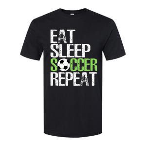 Eat Sleep Soccer Repeat Cool Sport Player Gift Softstyle CVC T-Shirt