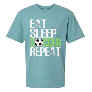 Eat Sleep Soccer Repeat Cool Sport Player Gift Sueded Cloud Jersey T-Shirt