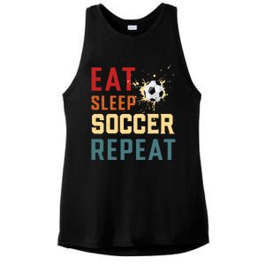 Eat Sleep Soccer Repeat Soccer Gifts For Boy Ladies PosiCharge Tri-Blend Wicking Tank