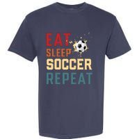 Eat Sleep Soccer Repeat Soccer Gifts For Boy Garment-Dyed Heavyweight T-Shirt