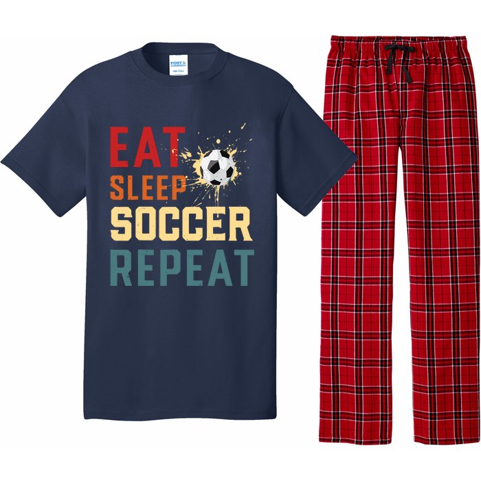 Eat Sleep Soccer Repeat Soccer Gifts For Boy Pajama Set