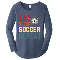 Eat Sleep Soccer Repeat Soccer Gifts For Boy Women's Perfect Tri Tunic Long Sleeve Shirt