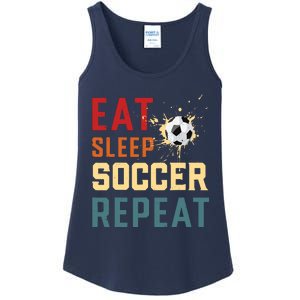 Eat Sleep Soccer Repeat Soccer Gifts For Boy Ladies Essential Tank