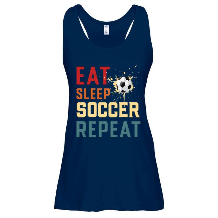 Eat Sleep Soccer Repeat Soccer Gifts For Boy Ladies Essential Flowy Tank