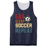 Eat Sleep Soccer Repeat Soccer Gifts For Boy Mesh Reversible Basketball Jersey Tank