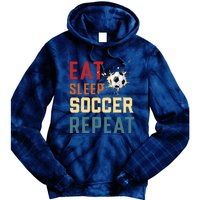 Eat Sleep Soccer Repeat Soccer Gifts For Boy Tie Dye Hoodie