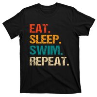 Eat Sleep Swim Repeat Swimmer T-Shirt