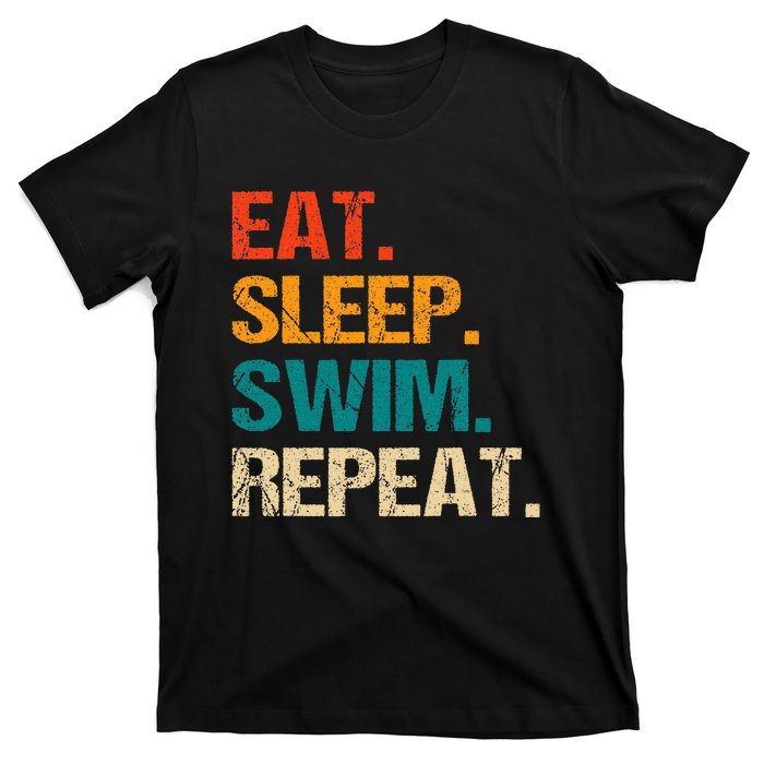 Eat Sleep Swim Repeat Swimmer T-Shirt