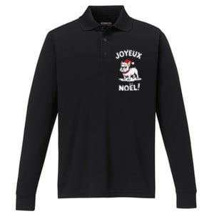 English Springer Spaniel Dog Joyeux NoëL Christmas Performance Long Sleeve Polo