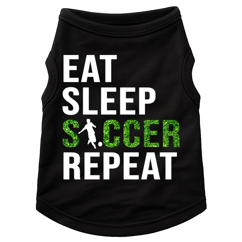 Eat Sleep Soccer Repeat Soccer Player Sport Teams Gift Doggie Tank