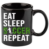 Eat Sleep Soccer Repeat Soccer Player Sport Teams Gift 11oz C Handle Ceramic Mug