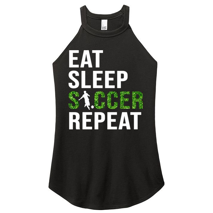 Eat Sleep Soccer Repeat Soccer Player Sport Teams Gift Women's Perfect Tri Rocker Tank