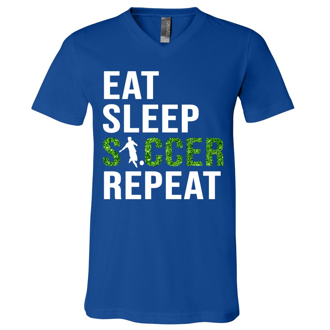 Eat Sleep Soccer Repeat Soccer Player Sport Teams Gift V-Neck T-Shirt