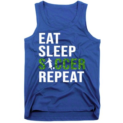 Eat Sleep Soccer Repeat Soccer Player Sport Teams Gift Tank Top