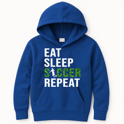 Eat Sleep Soccer Repeat Soccer Player Sport Teams Gift Kids Hoodie