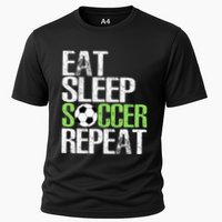 Eat Sleep Soccer Repeat Cool Sport Player Cooling Performance Crew T-Shirt
