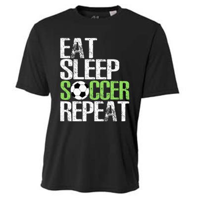 Eat Sleep Soccer Repeat Cool Sport Player Cooling Performance Crew T-Shirt