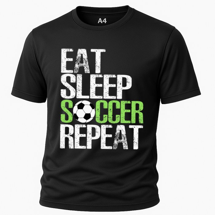 Eat Sleep Soccer Repeat Cool Sport Player Cooling Performance Crew T-Shirt