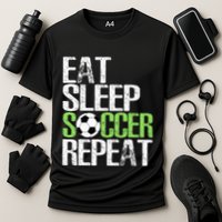 Eat Sleep Soccer Repeat Cool Sport Player Cooling Performance Crew T-Shirt